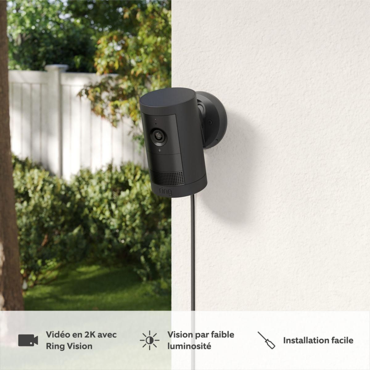 Ring Caméra de surveillance Cam Plus - Plug-in - Noire