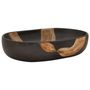 Voir la diapositive 2 : VIDAXL Vasque a poser noir ovale 59x40x14 cm ceramique