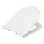 Voir la diapositive 2 : FIVE Abattant WC Fin  Soft  45cm Blanc