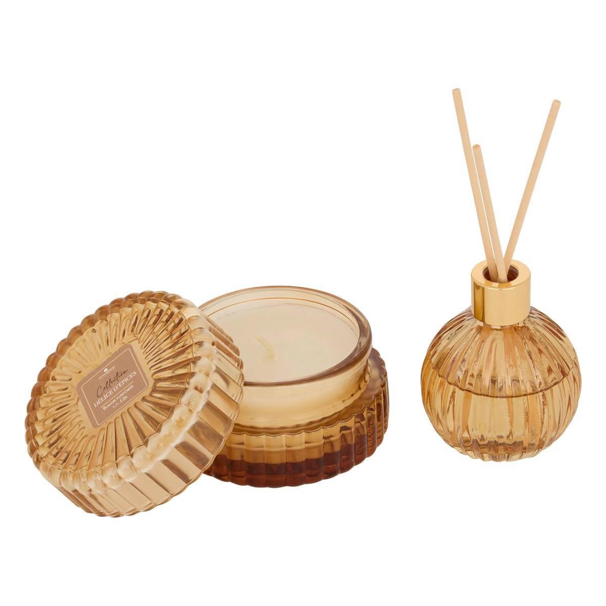 ATMOSPHERA Coffret senteur 2 pièces  albie  8cm délice d'épices