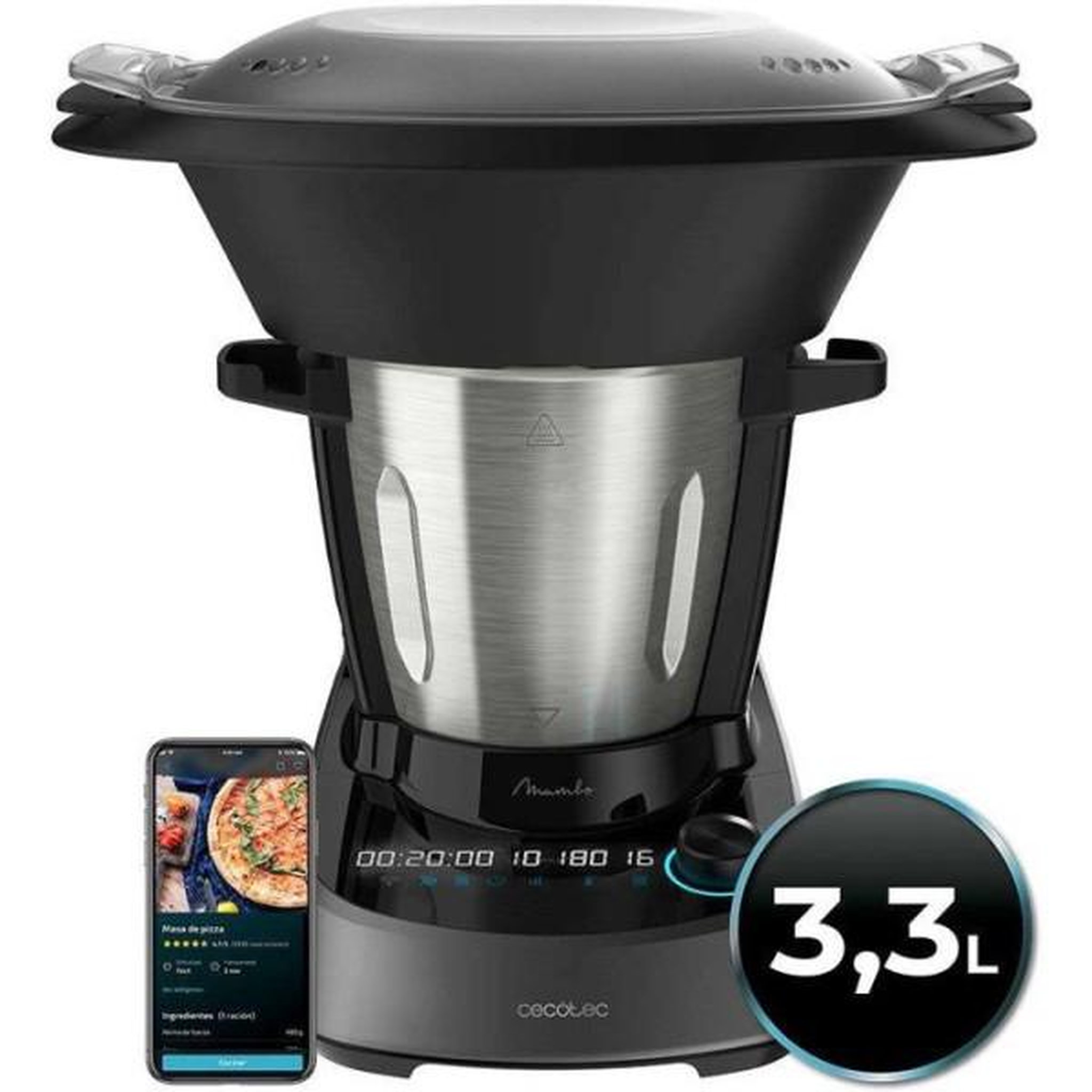 Voir la diapositive 3 : CECOTEC Robot  de cuisine - CECOTEC - Mambo 11090 - 1600 W - 3,3 L - 37 fonctions - Gris
