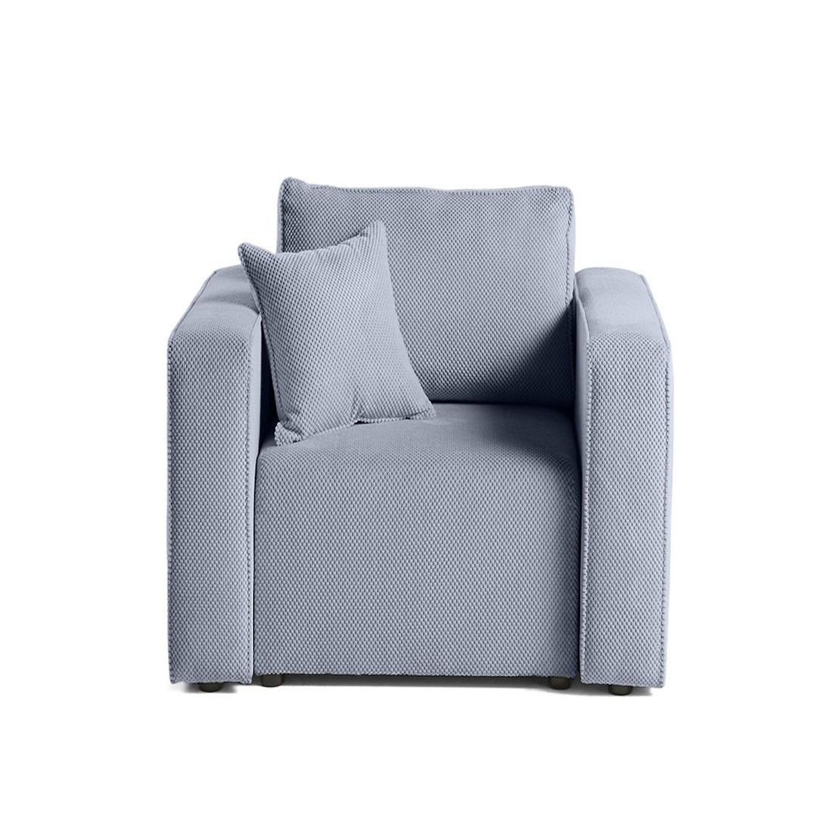 BEST MOBILIER Topaze - fauteuil - en velours texturé