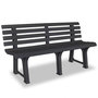 Voir la diapositive 1 : VIDAXL Banc de jardin 145,5 cm plastique anthracite