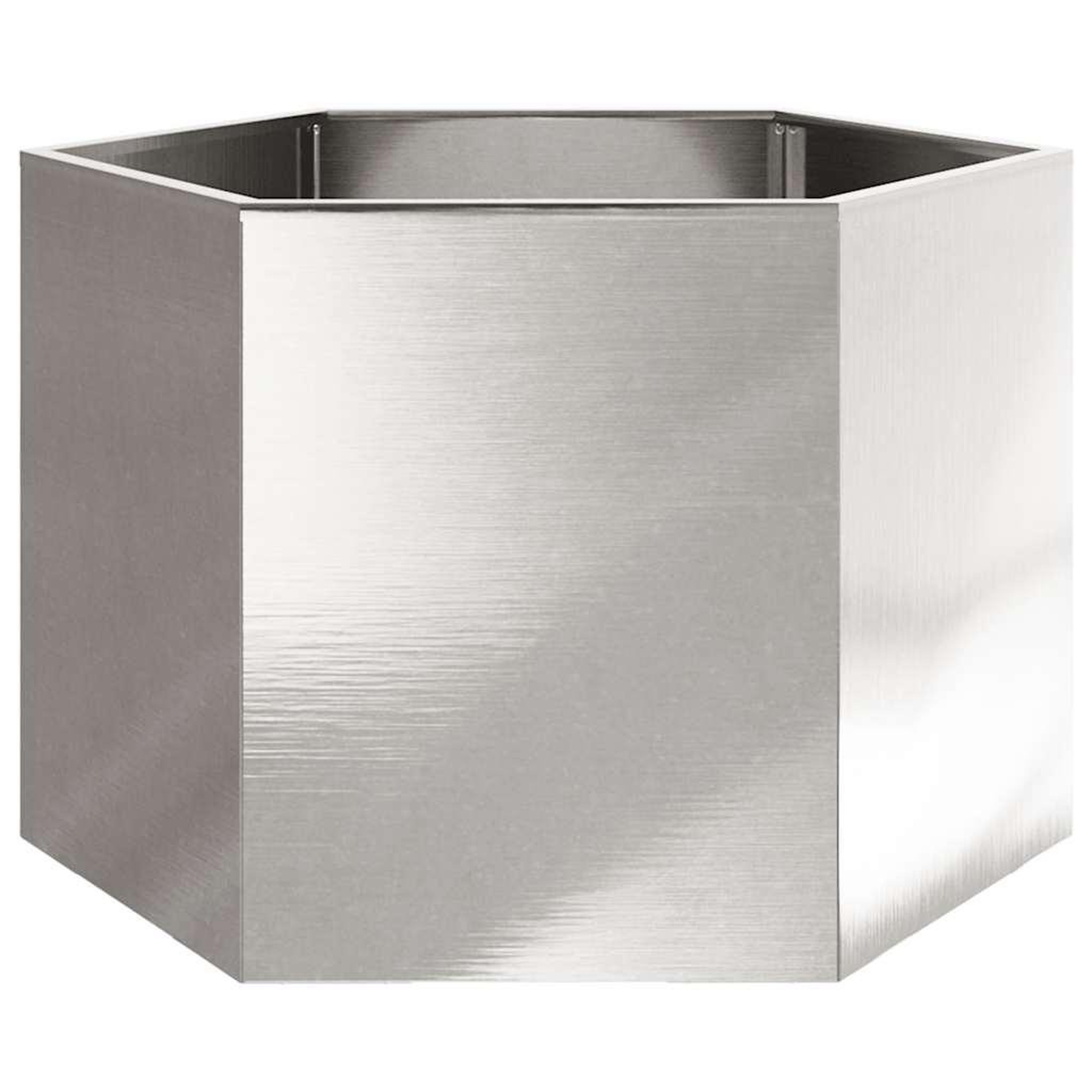 Voir la diapositive 4 : VIDAXL Jardiniere hexagone 69x60x45 cm acier inoxydable