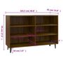 Voir la diapositive 6 : VIDAXL Buffet chene marron 103,5x35x70 cm bois d'ingenierie