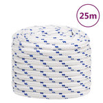 VIDAXL Corde de bateau Blanc 20 mm 25 m Polypropylene