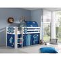 Voir la diapositive 6 : Paris Prix Pack - Lit Enfant, Tente, 3 Pochettes & Tunnel  Pino Astronaute II  Blanc