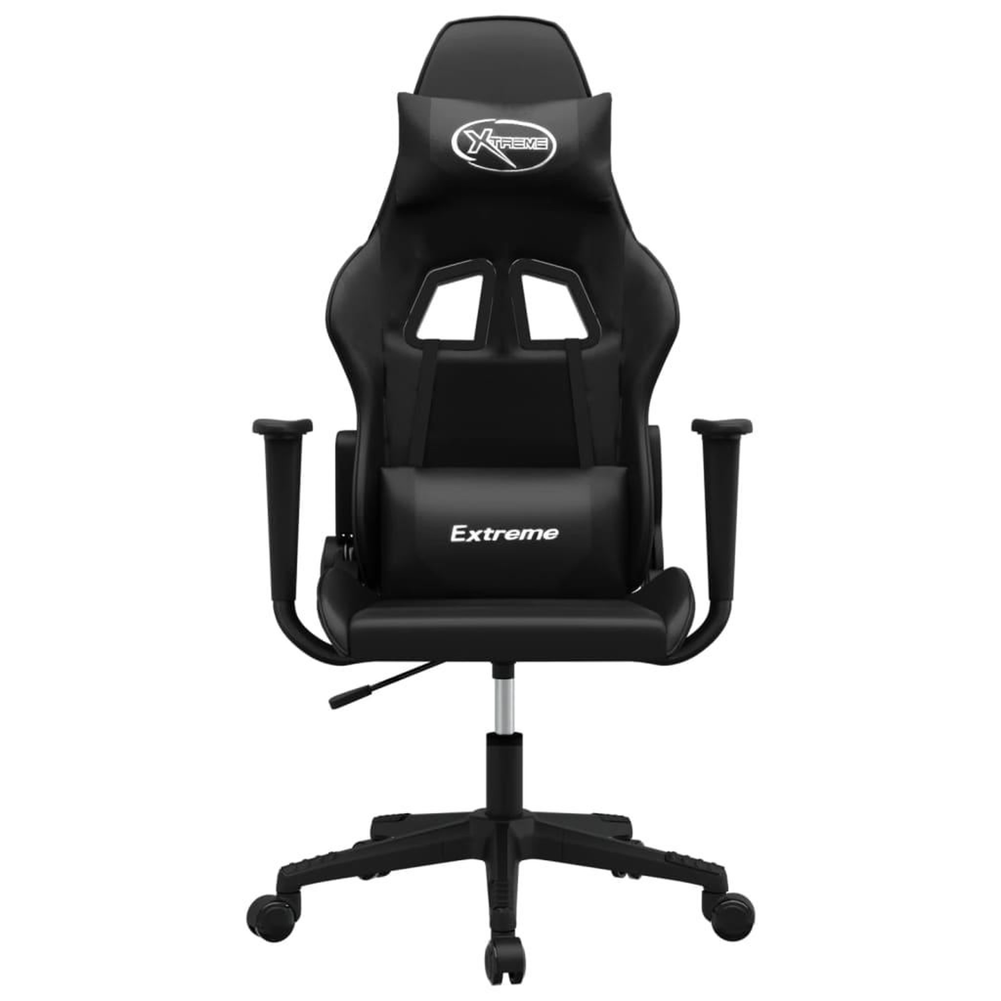 Voir la diapositive 3 : VIDAXL Chaise de jeu de massage noir similicuir