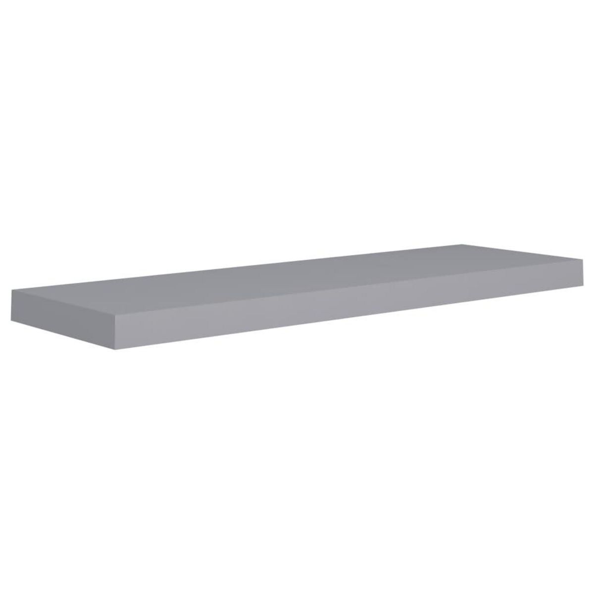 VIDAXL Etageres murales flottantes 2 pcs gris 80x23,5x3,8 cm MDF