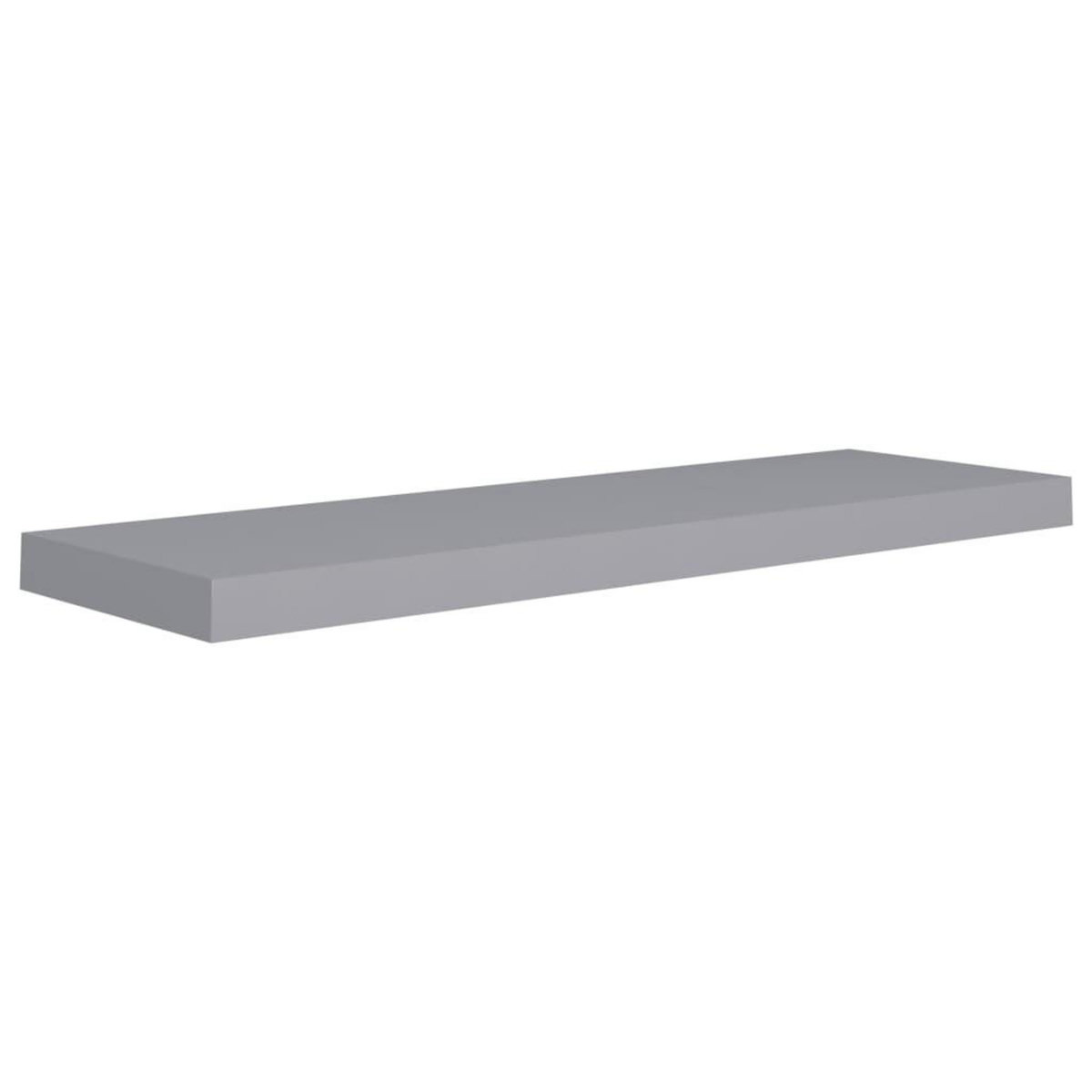 VIDAXL Etageres murales flottantes 2 pcs gris 80x23,5x3,8 cm MDF