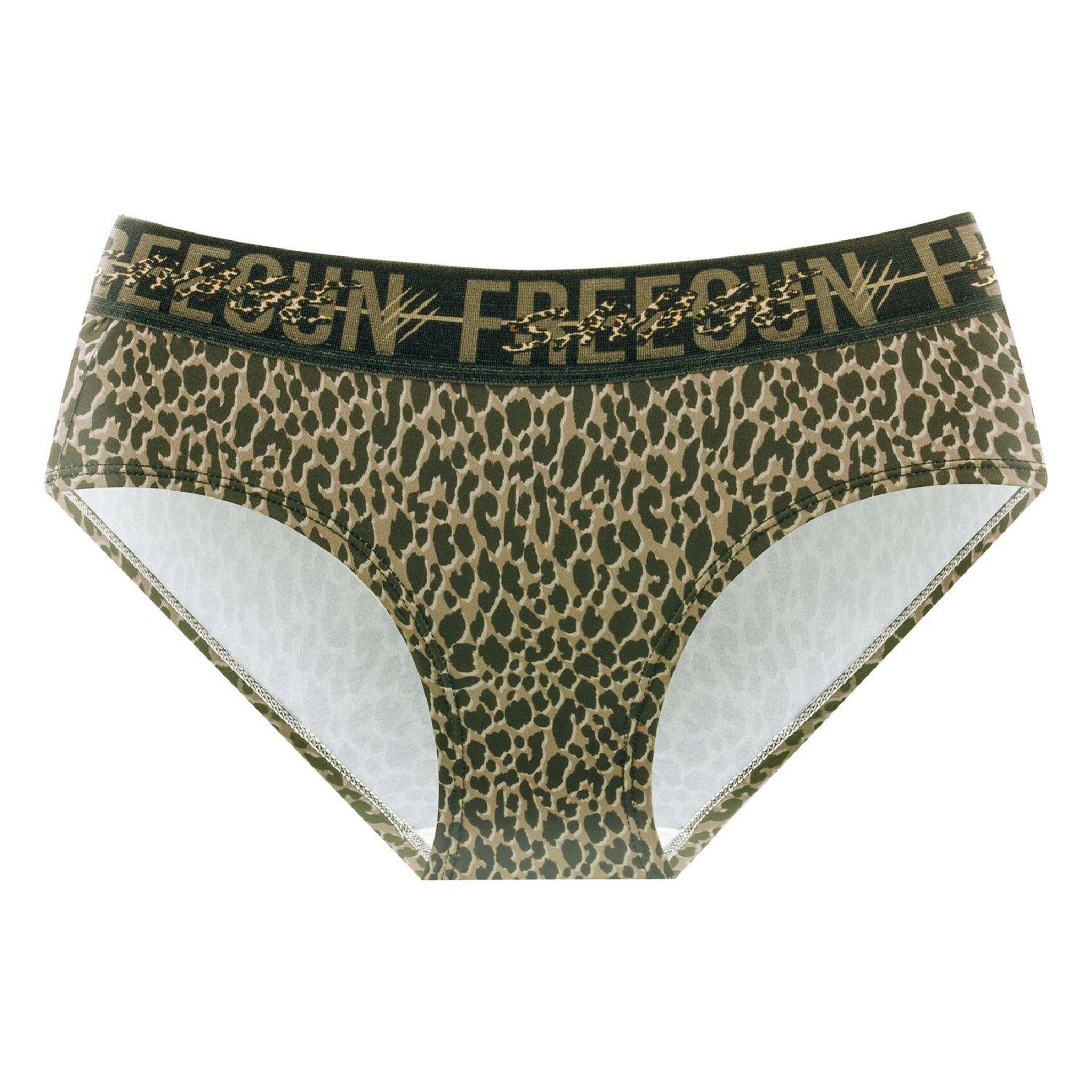 Voir la diapositive 3 : FREEGUN Lot de 3 culottes fille Leopard
