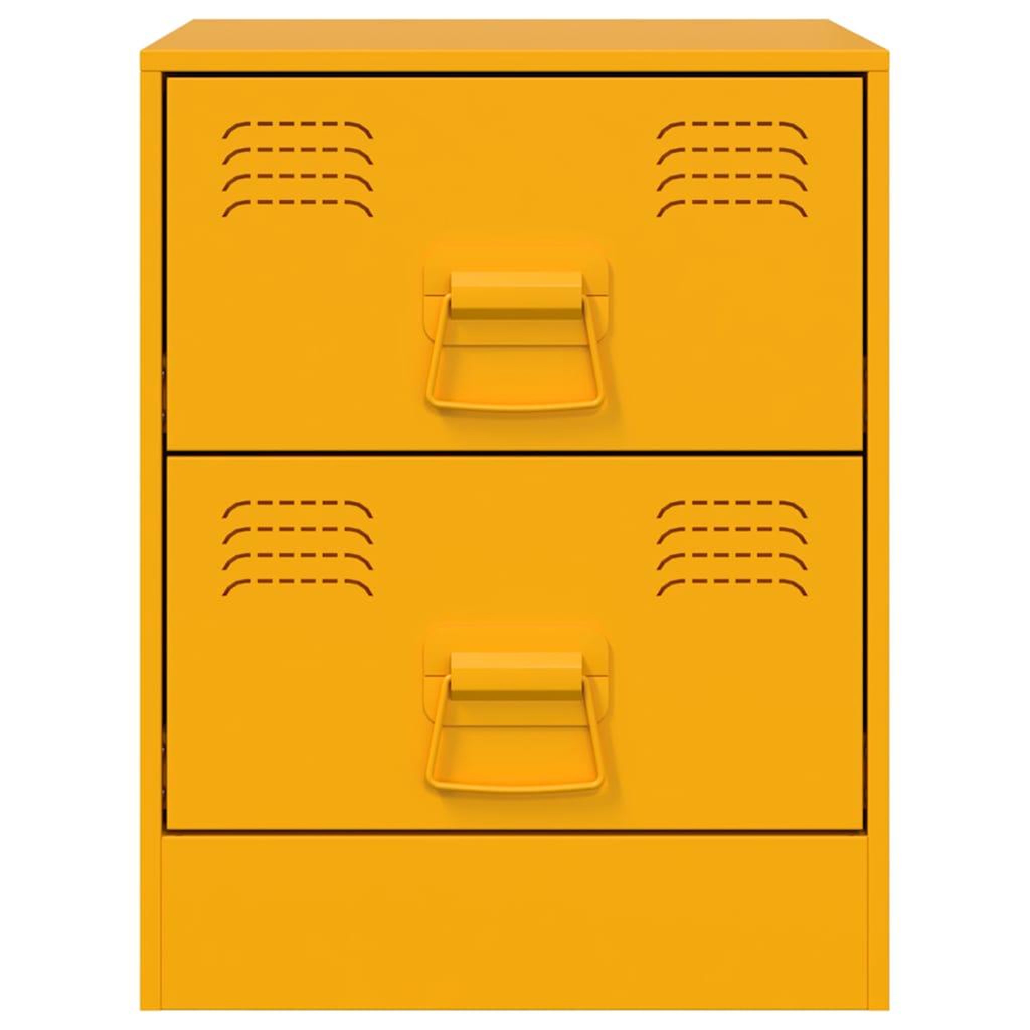 Voir la diapositive 5 : VIDAXL Tables de chevet 2 pcs jaune 34,5x39x44 cm acier