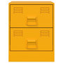 Voir la diapositive 5 : VIDAXL Tables de chevet 2 pcs jaune 34,5x39x44 cm acier