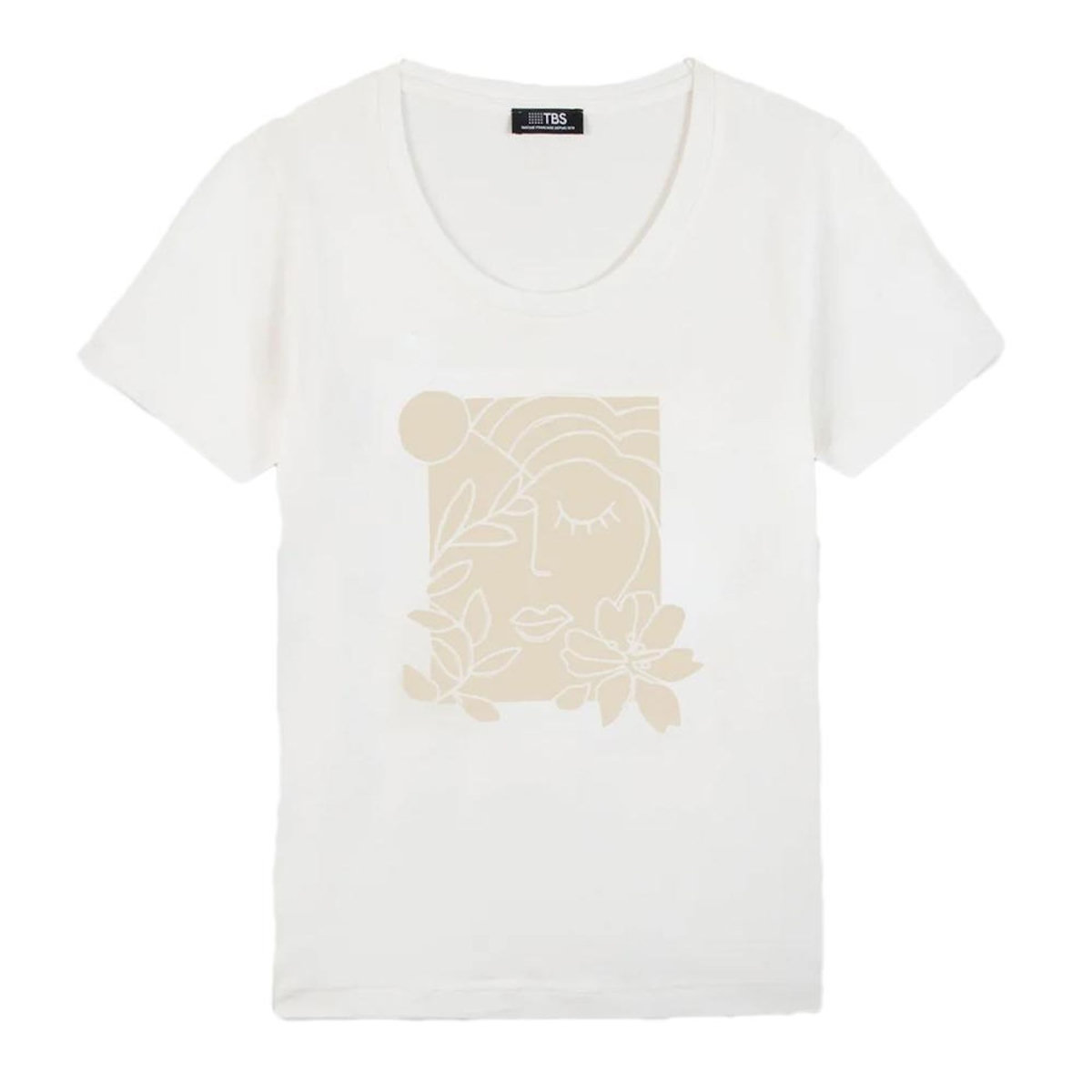TBS T-shirt Blanc Femme TBS OSIATTEE