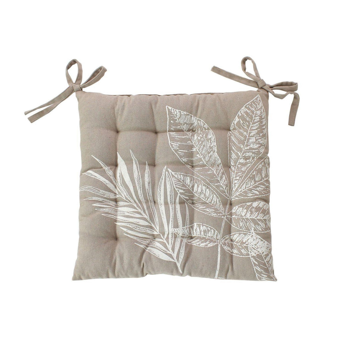 TOILINUX Galette de chaise en coton recyclée NATURA