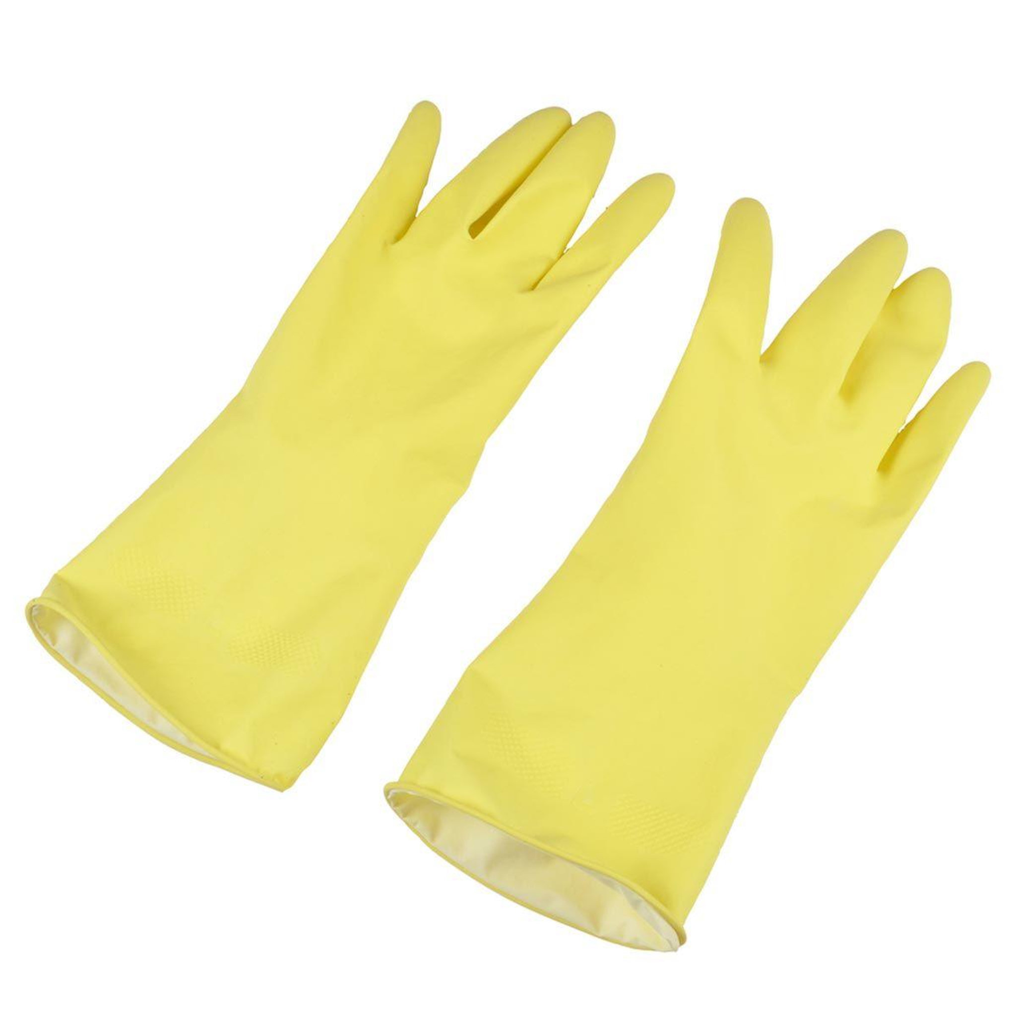 HOMEA Paire de gants de ménage  latex  taille l jaune