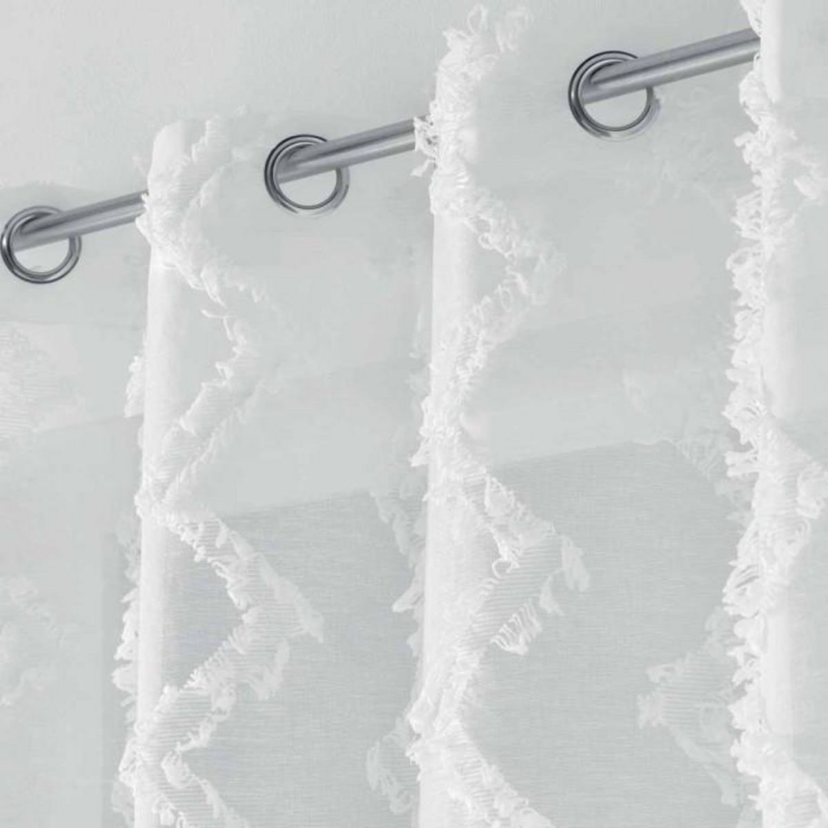 Paris Prix Rideau Voilage à Œillets  Dany  140x240cm Blanc