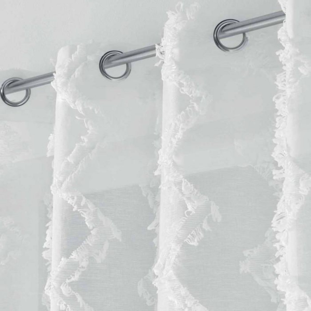 Paris Prix Rideau Voilage à Œillets  Dany  140x240cm Blanc