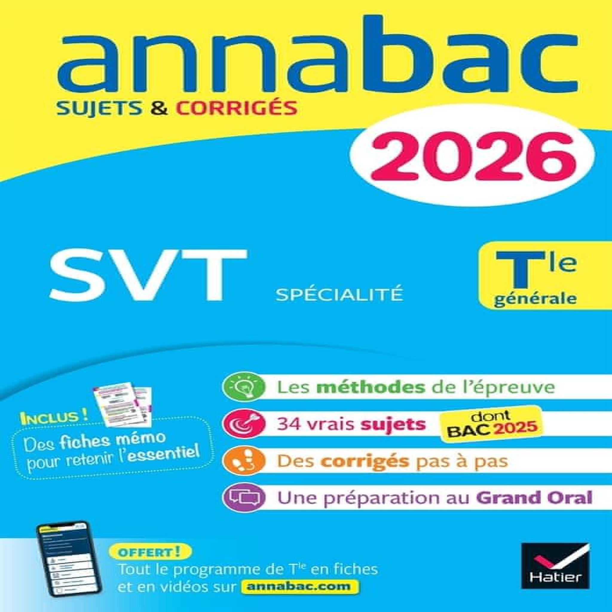 SVT SPECIALITE TLE GENERALE. SUJETS & CORRIGES, EDITION 2026, Hervé Hélène