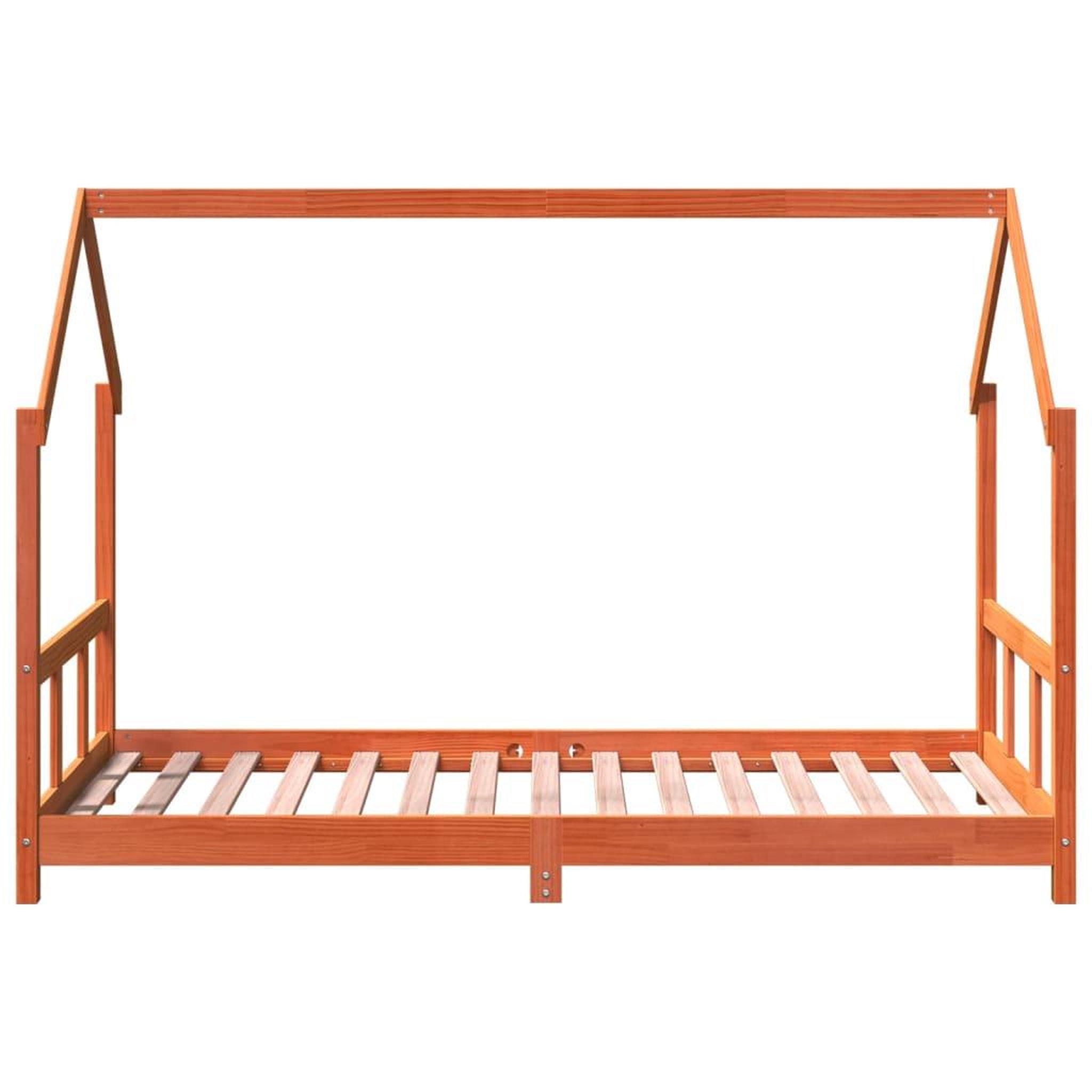 Voir la diapositive 5 : VIDAXL Cadre de lit d'enfants cire marron 90x190 cm bois de pin massif