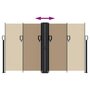 Voir la diapositive 5 : VIDAXL Auvent lateral retractable taupe 140x600 cm