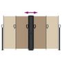 Voir la diapositive 5 : VIDAXL Auvent lateral retractable taupe 140x600 cm