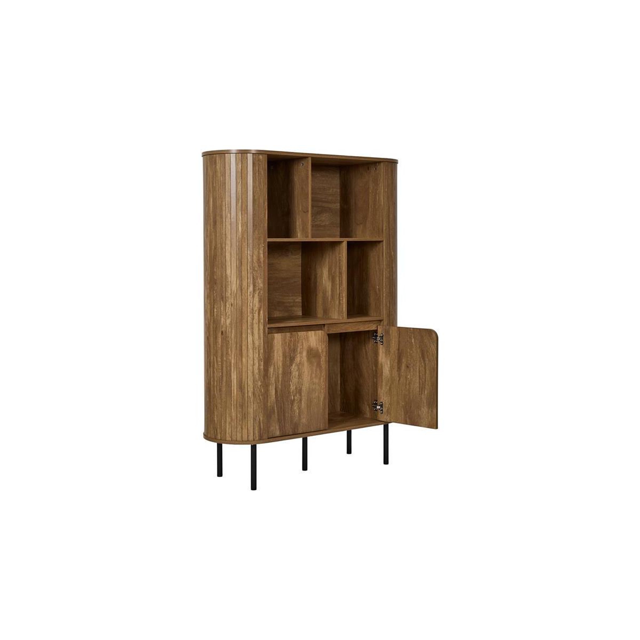 The Home Deco Factory Bibliothèque 2 portes  heritage  140cm marron