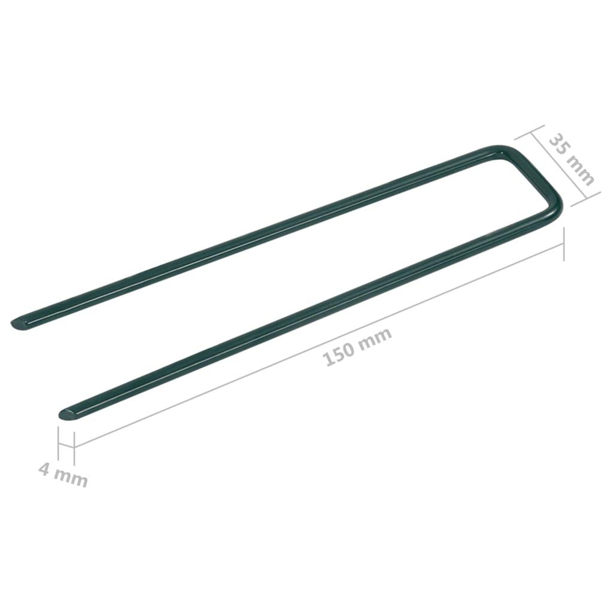 Voir la diapositive 6 : VIDAXL Clous pour gazon artificiel 20 pcs forme de u fer