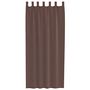 Voir la diapositive 4 : VIDAXL Rideaux en voile avec passe-tringles 2 pcs marron