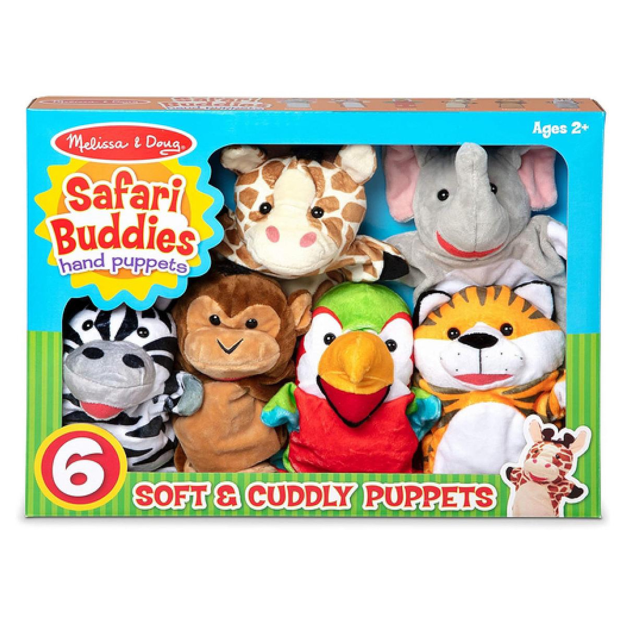 SpinMaster Coffret 6 Marionnettes Safari Melissa  and  Doug