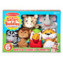 Voir la diapositive 1 : SpinMaster Coffret 6 Marionnettes Safari Melissa  and  Doug