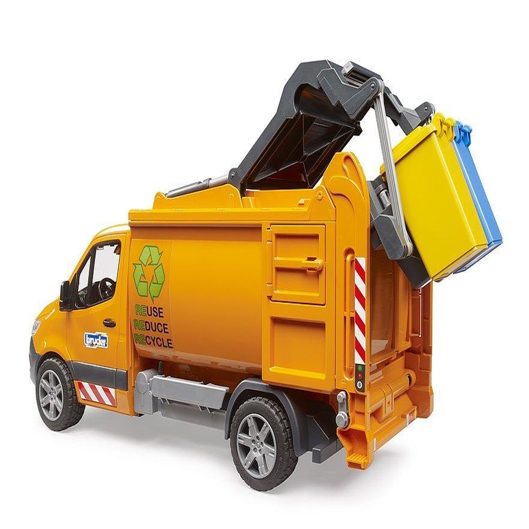 Voir la diapositive 3 : Bruder Camion poubelle miniature Bruder multicolore