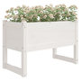 Voir la diapositive 3 : VIDAXL Jardiniere Blanc 78x40x52 cm Bois massif de pin