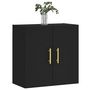 Voir la diapositive 3 : VIDAXL Armoire murale noir 60x31x60 cm bois d ingénierie