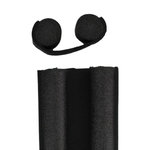 LUANCE Dessous De Porte Double Bourrelet e 8621195 N1BAmovible 93 Cm. Coloris disponibles : Noir