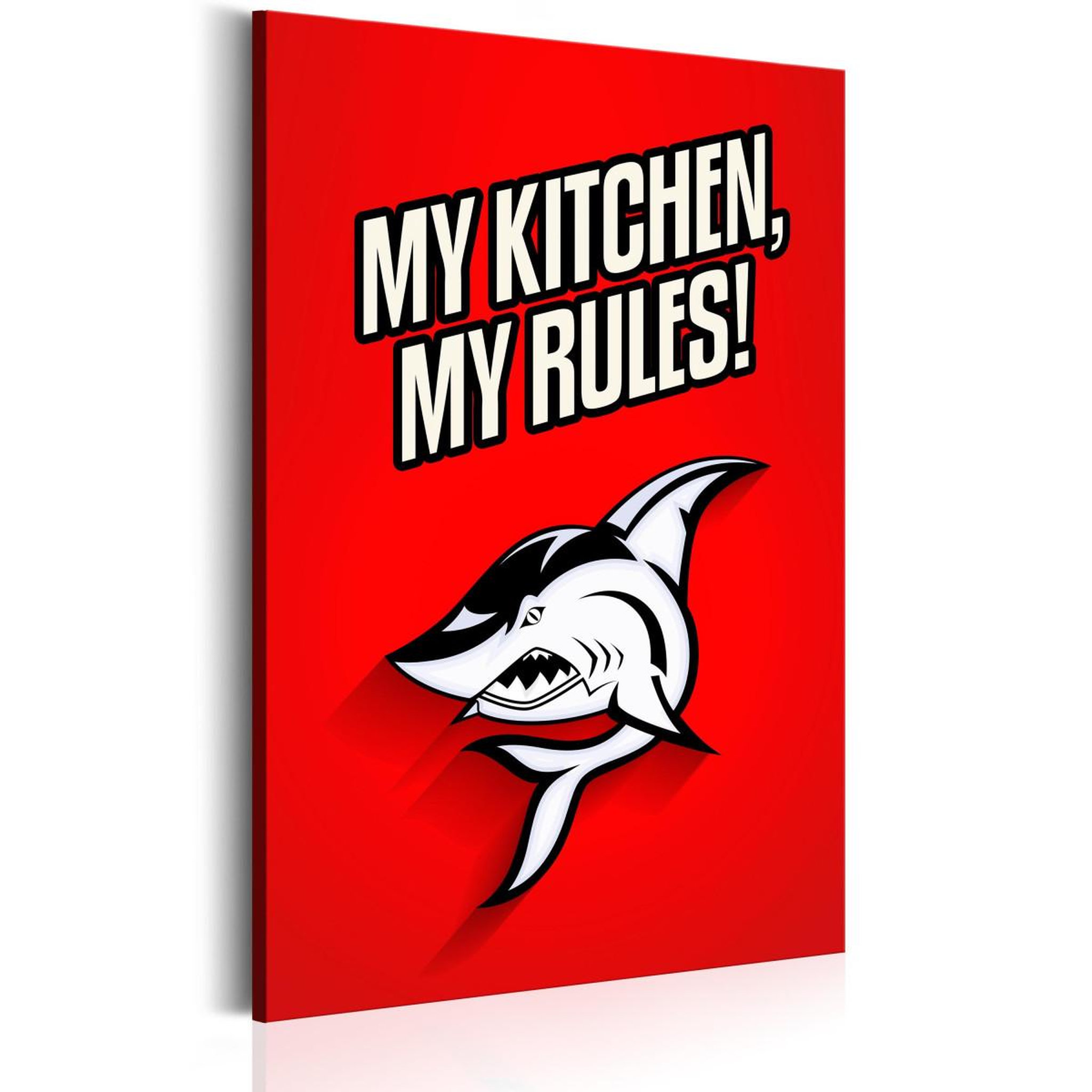 Paris Prix Tableau imprimé  my kitchen, my rules!. Coloris disponibles : Multicolore