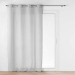 Paris Prix Rideau Voilage Jacquard  Ophelia  140x280cm Gris