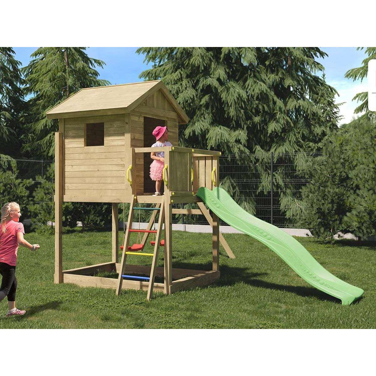 Fungoo Aire de jeux Galaxy S avec balançoire double - Fungoo