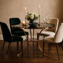 Voir la diapositive 5 : Paris Prix Table de Repas  Shanty  100cm Noir & Or