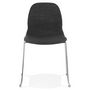 Voir la diapositive 2 : Paris Prix Chaise Design en Tissu  Sluna  85cm Gris Foncé & Chromé