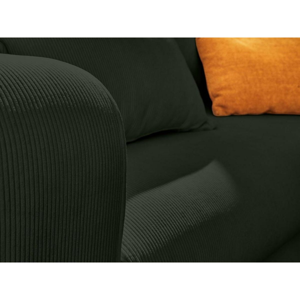 LISA DESIGN Albane - canapé d'angle droit - 4 places - convertible avec coffre - en velours côtelé