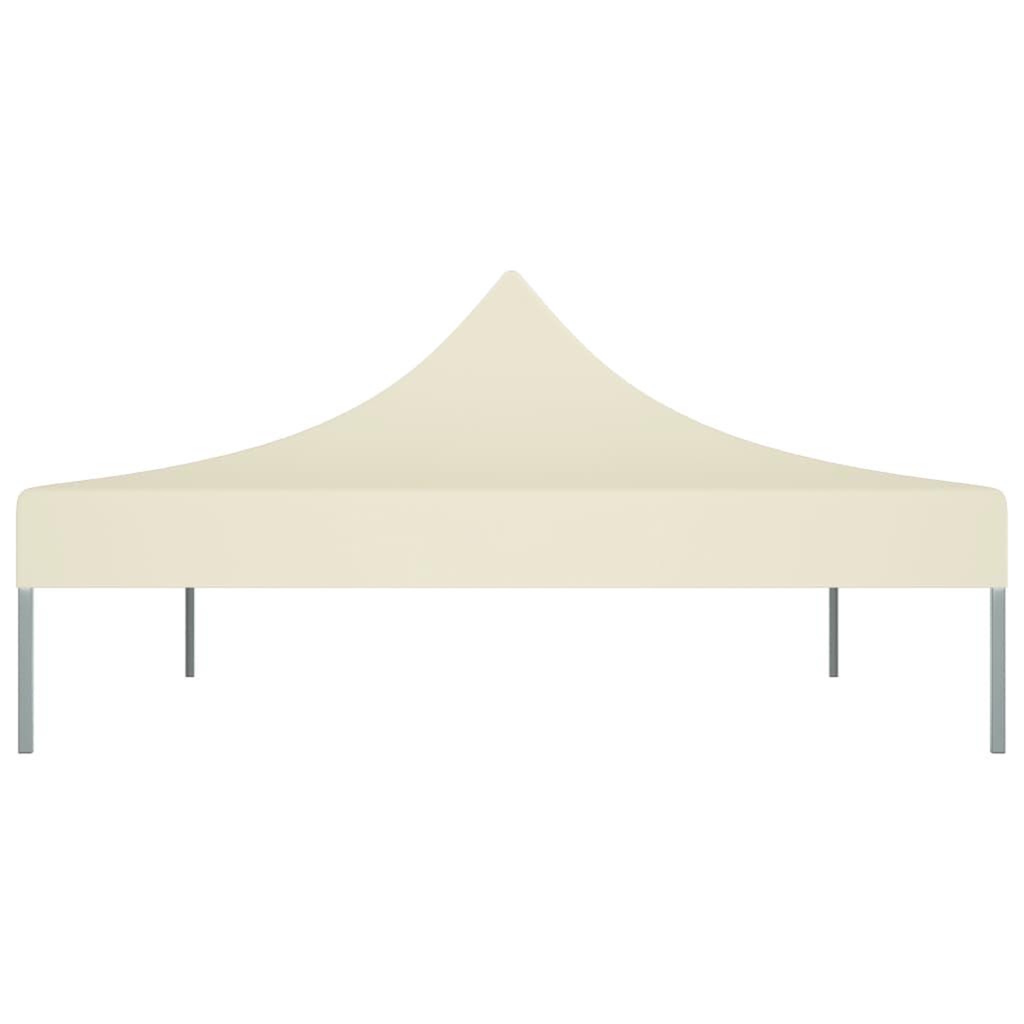 Voir la diapositive 4 : VIDAXL Toit de tente de reception 4,5x3 m Creme 270 g/m^2