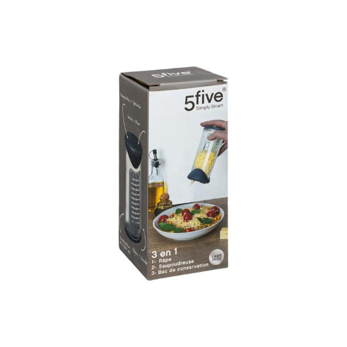FIVE Râpe à Légumes & Boitier  Dogos  15cm Gris