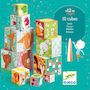 Voir la diapositive 2 : Djeco 10 cubes empilables  thème Forêt