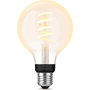 Voir la diapositive 4 : Philips Ampoule LED connectée HUE White Ambiance E27 7W Globe Filament