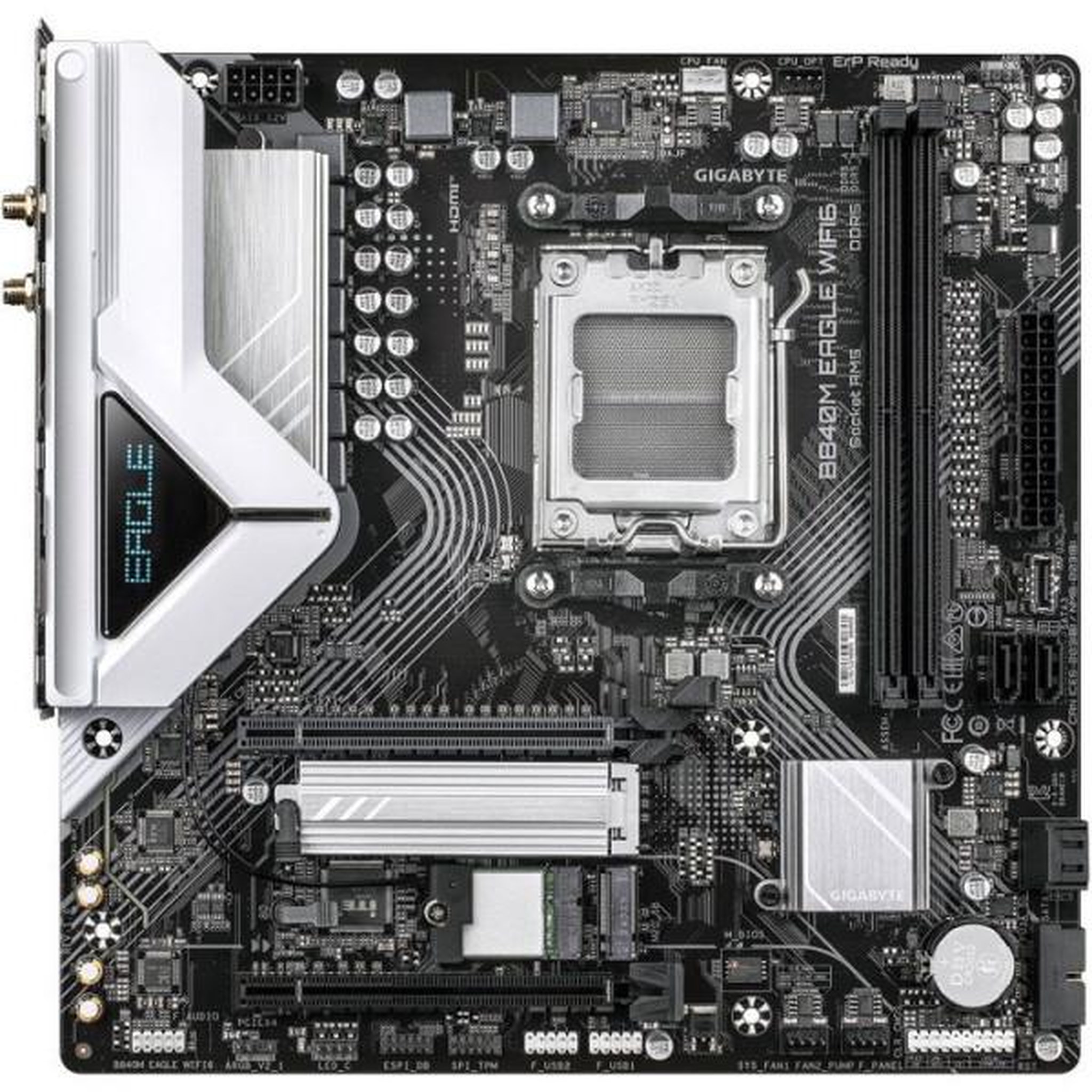 Gigabyte Carte mere - GIGABYTE - B840M EAGLE WIFI6 - Format Micro-ATX - Chipset AMD B840 - DDR5 & PCIe 5.0 - WiFi 6