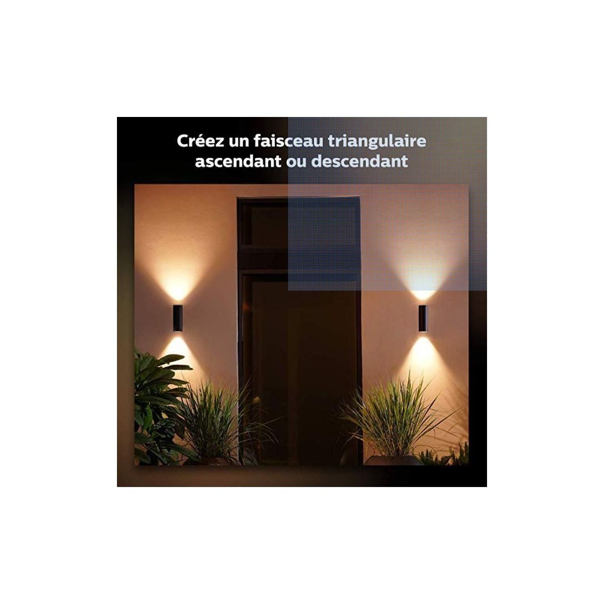 Philips Applique murale HUE W&C APPEAR 8W ronde Noir