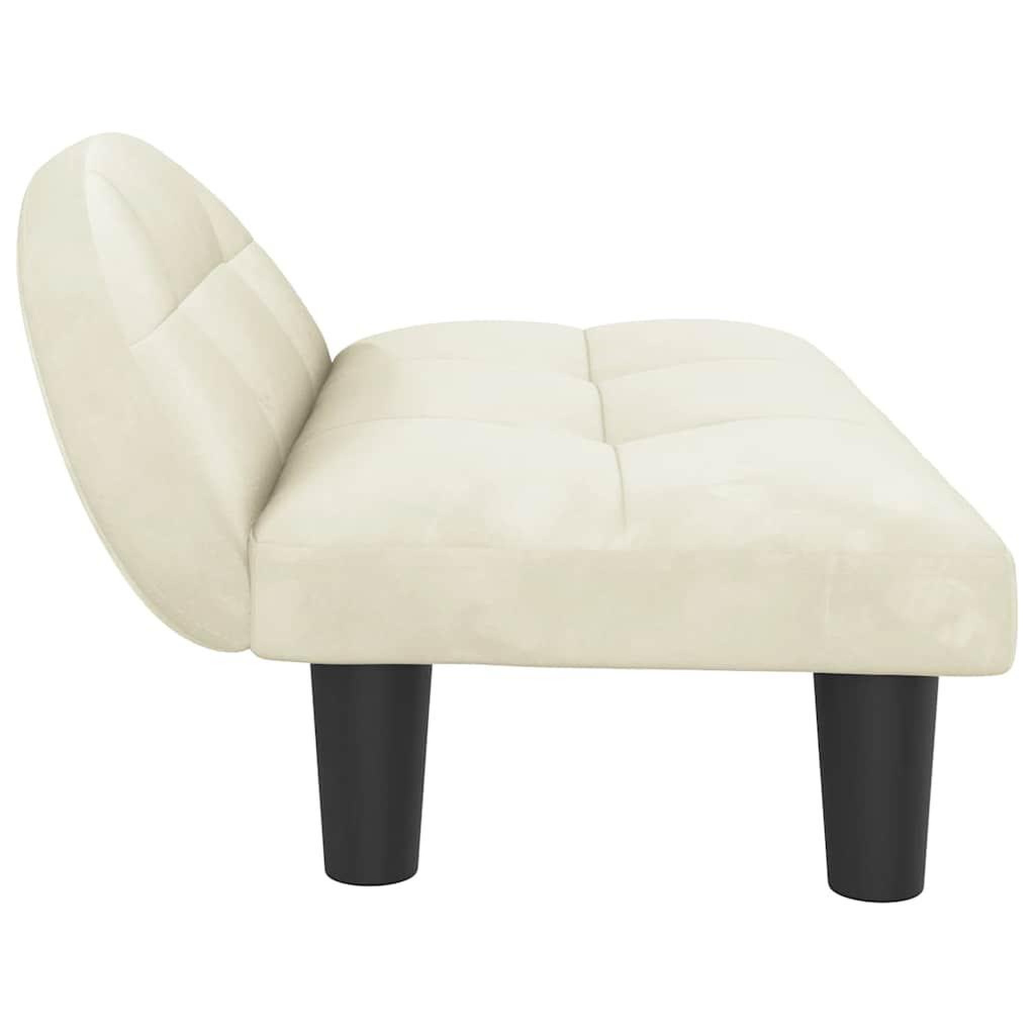Voir la diapositive 4 : VIDAXL Lit pour chien creme 70x52x30 cm velours
