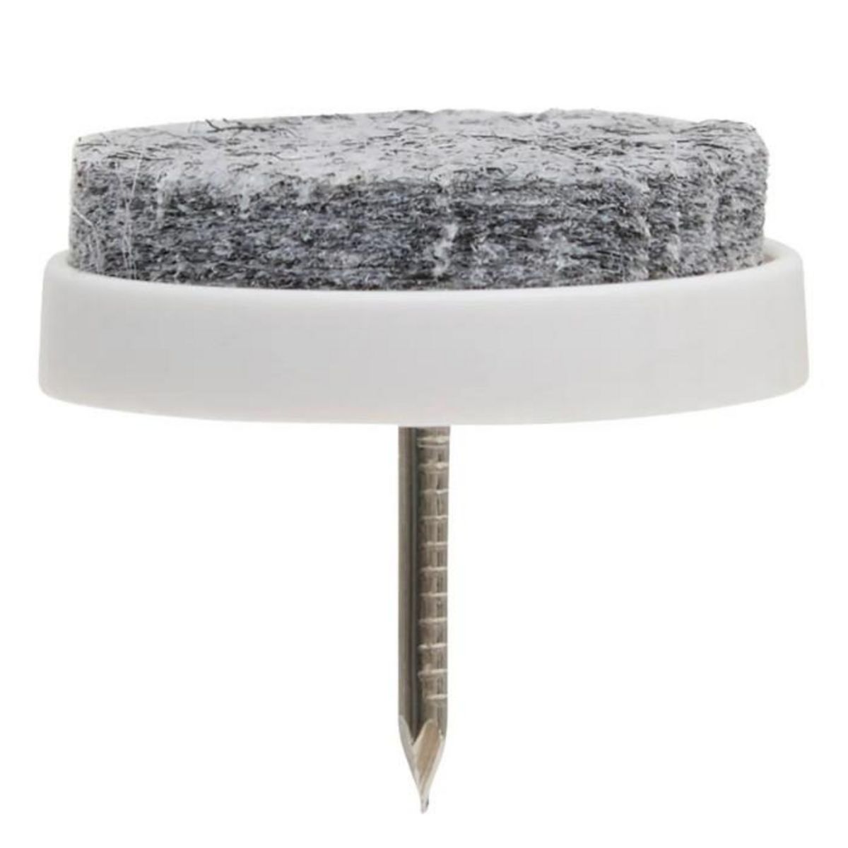 FIVE Lot de 16 Patins à Clou  Feutre  2,8cm Gris