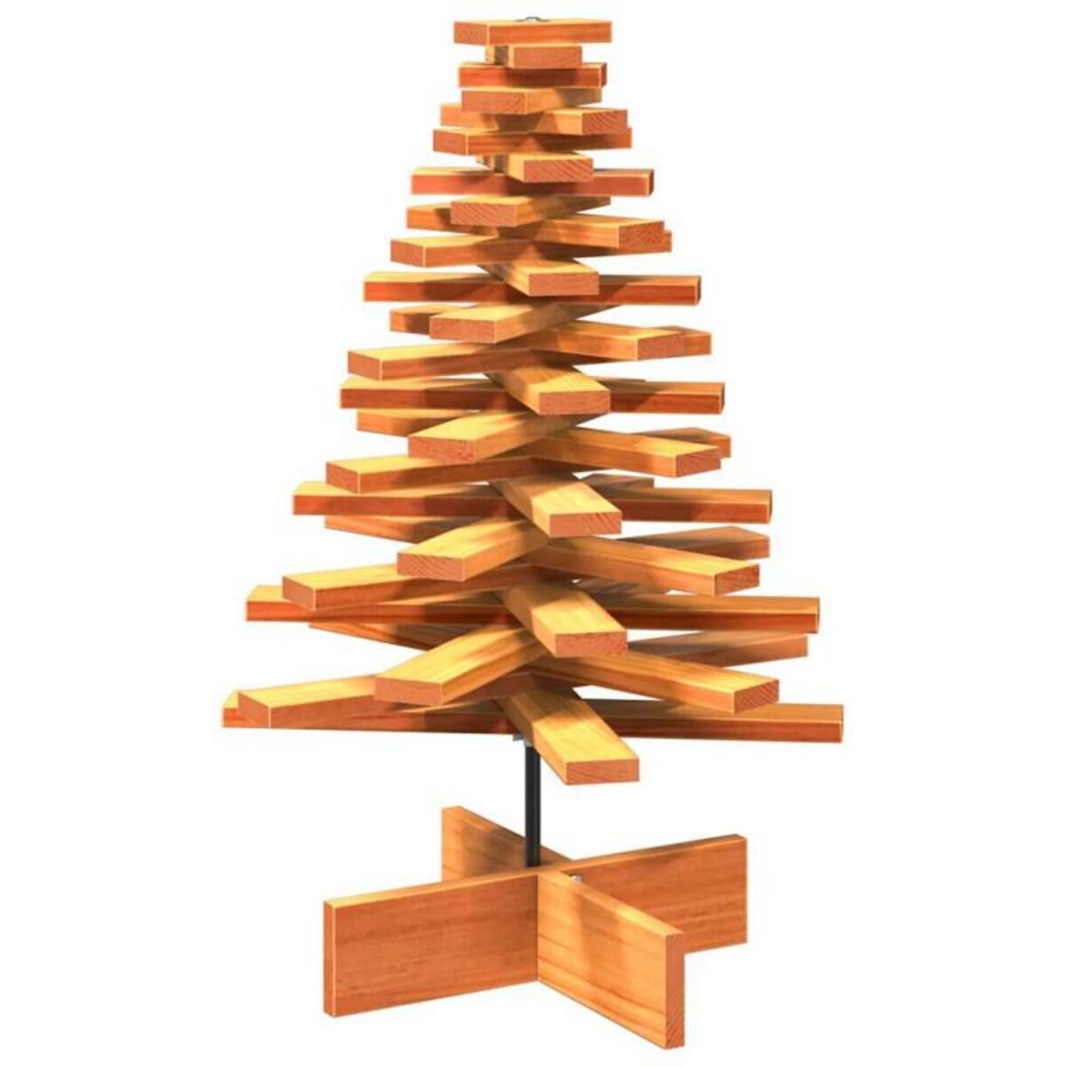 VIDAXL Arbre de Noël en bois pour décoration 80 cm bois de pin massif